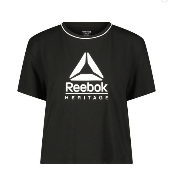 Reebok Women's Cropped Graphic Tee with Side Slits, Size XXL - Picture 5 of 11